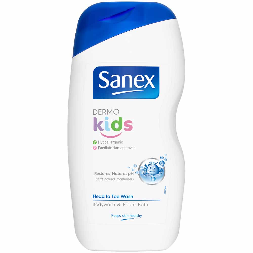 Sanex Dermo Kids Body Wash and Foam Bath 500ml Image 2