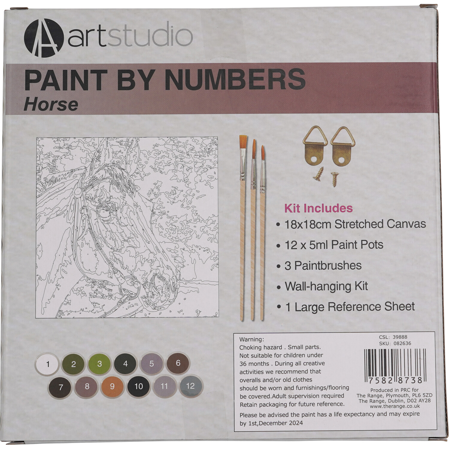 Art Studio Paint by Numbers - Horse Image 3