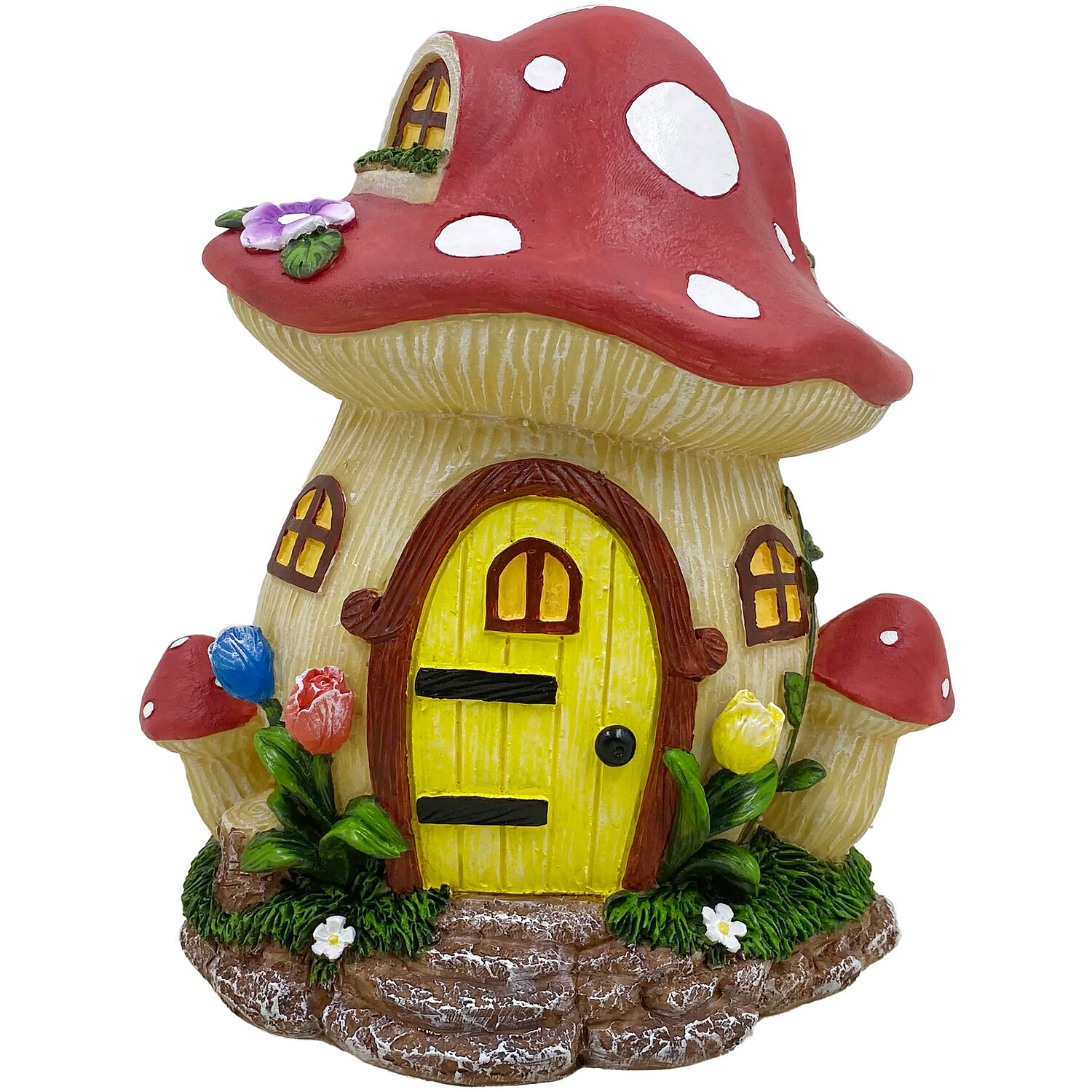 Red Mushroom House Ornament Image