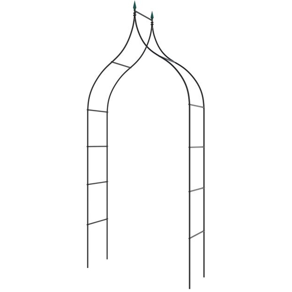 Costway Gothic Style Garden Arbor with Multiple Side Crossbars Image 2