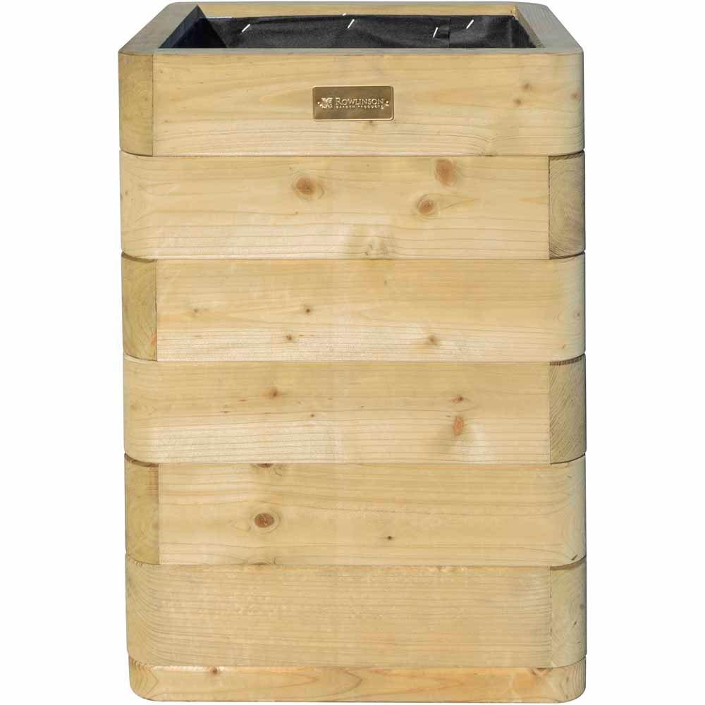 Rowlinson Marberry Wooden Tall Planter 57 x 40 x 40cm Image 3