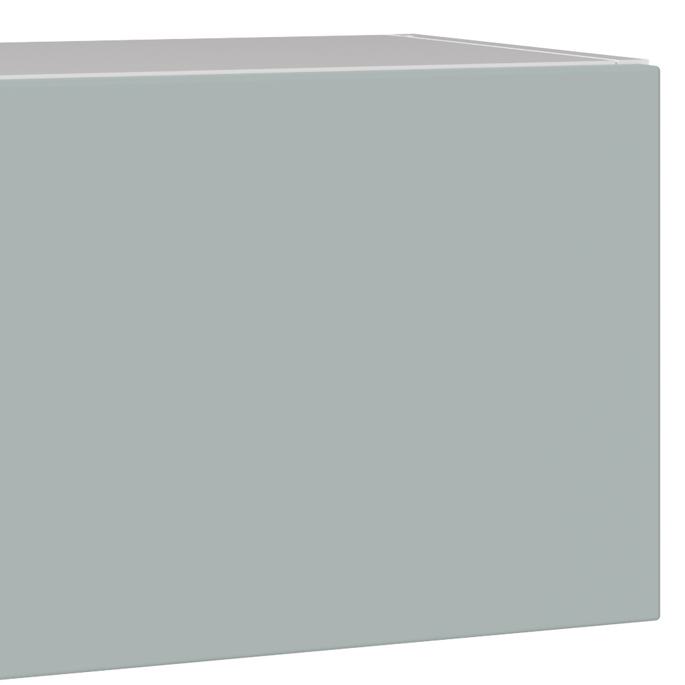 Kitchen Kit Slab Supermatt Aquamarine Short Bridging Wall Kitchen Cabinet Flatpack 500mm Image 3