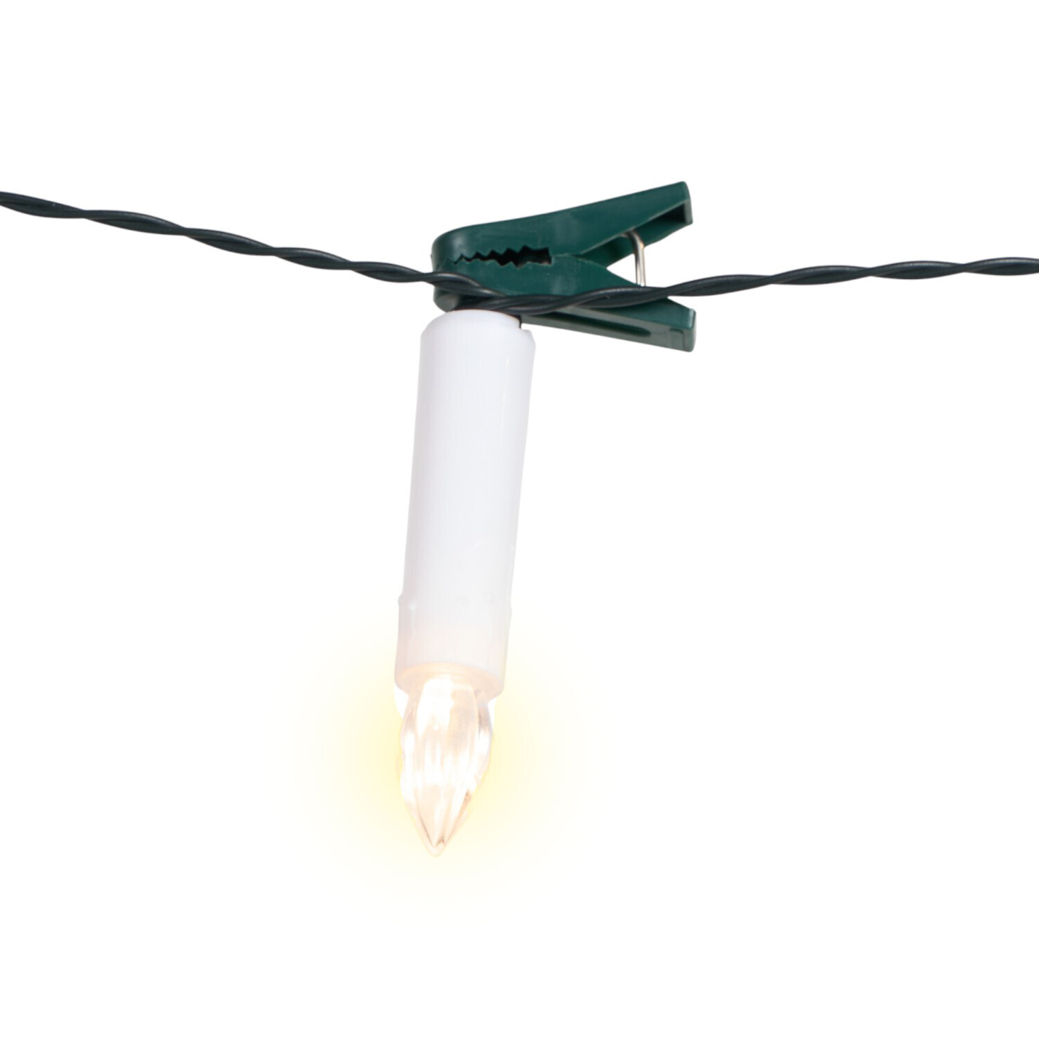 Christmas Tree LED Candle Clips String Light White Image 6