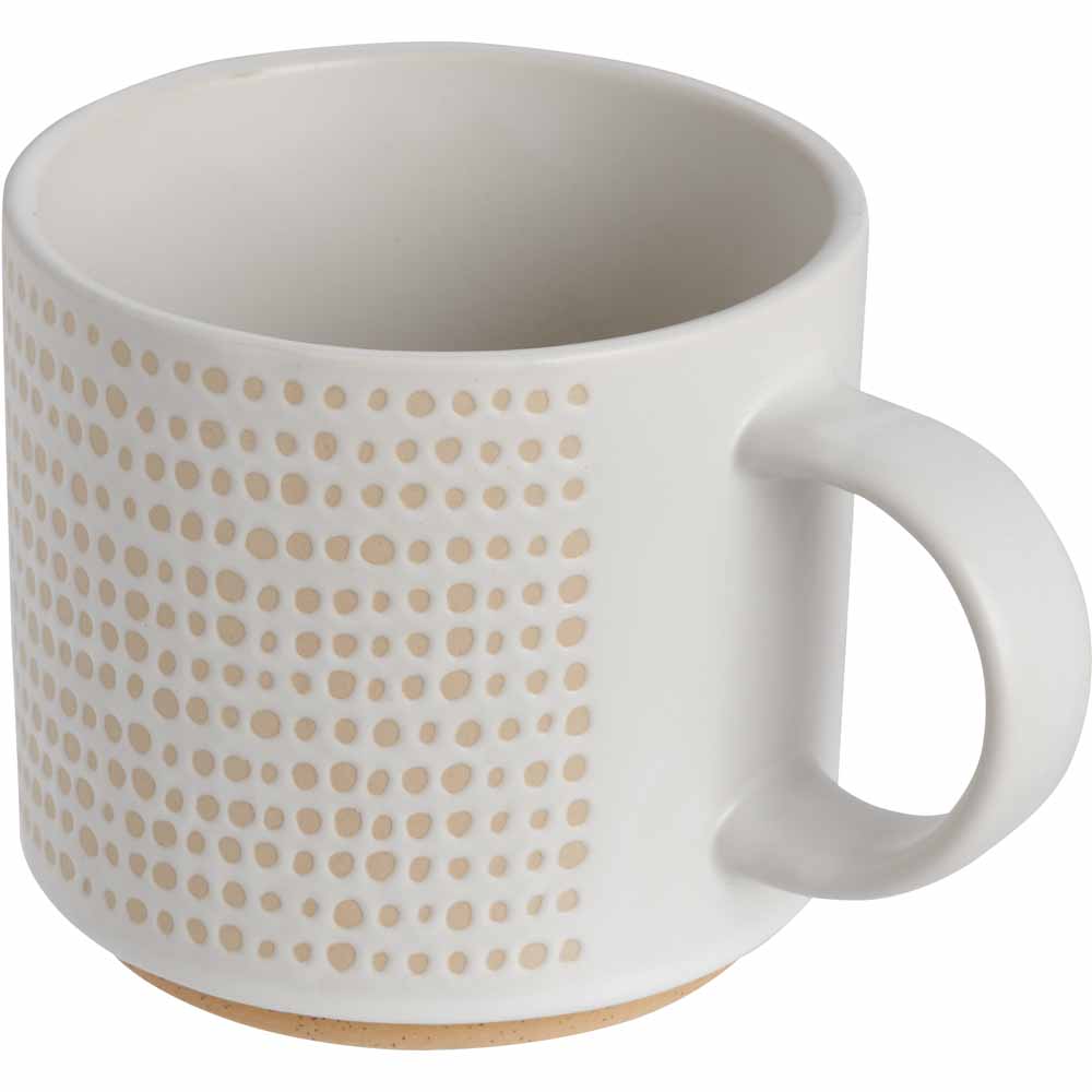 Wilko Cream Tankard Wax Resist Mug Image 2
