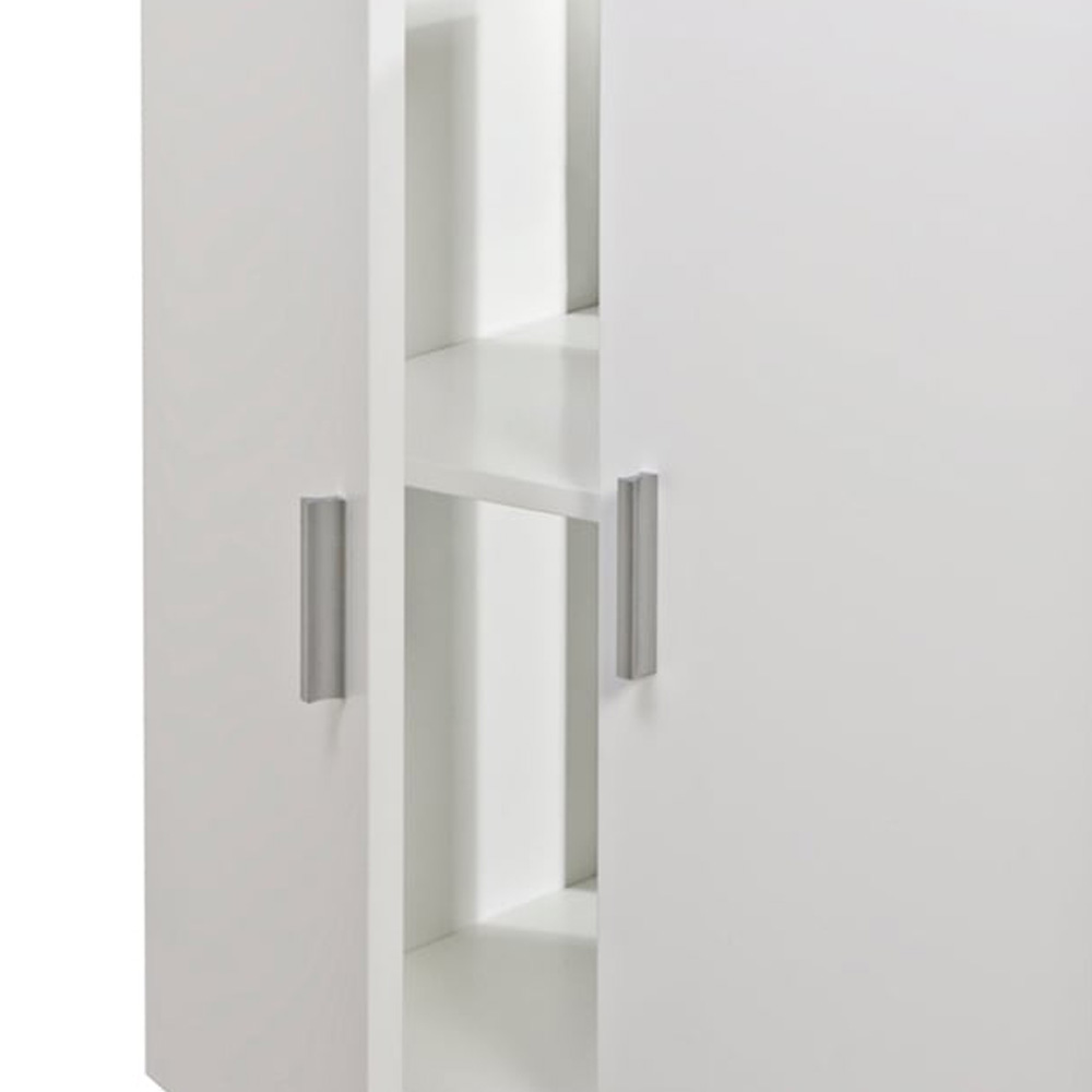 2 Door White High Gloss Under Sink Cabinet Image 6