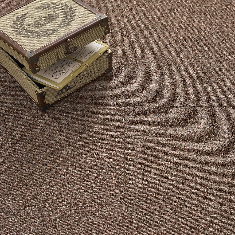 Krauss Brown Value Carpet Floor Tile 20 Pack Image 1