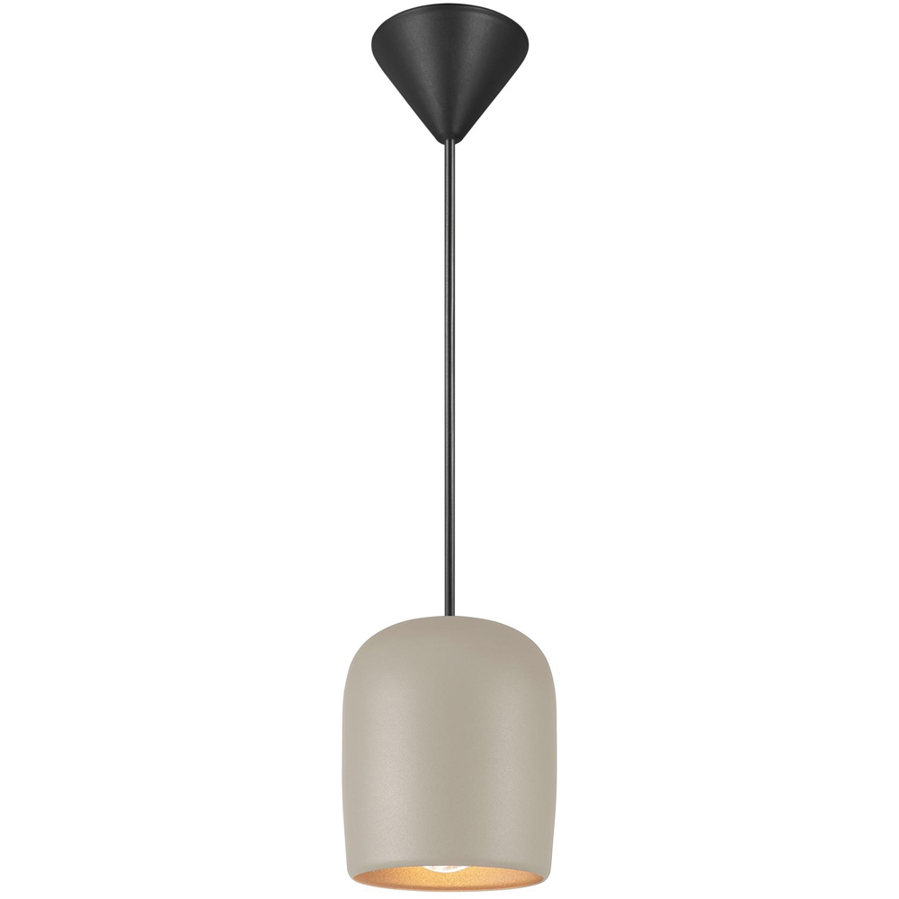 Nordlux Notti 10 E27 Grey Pendant Light Image 1