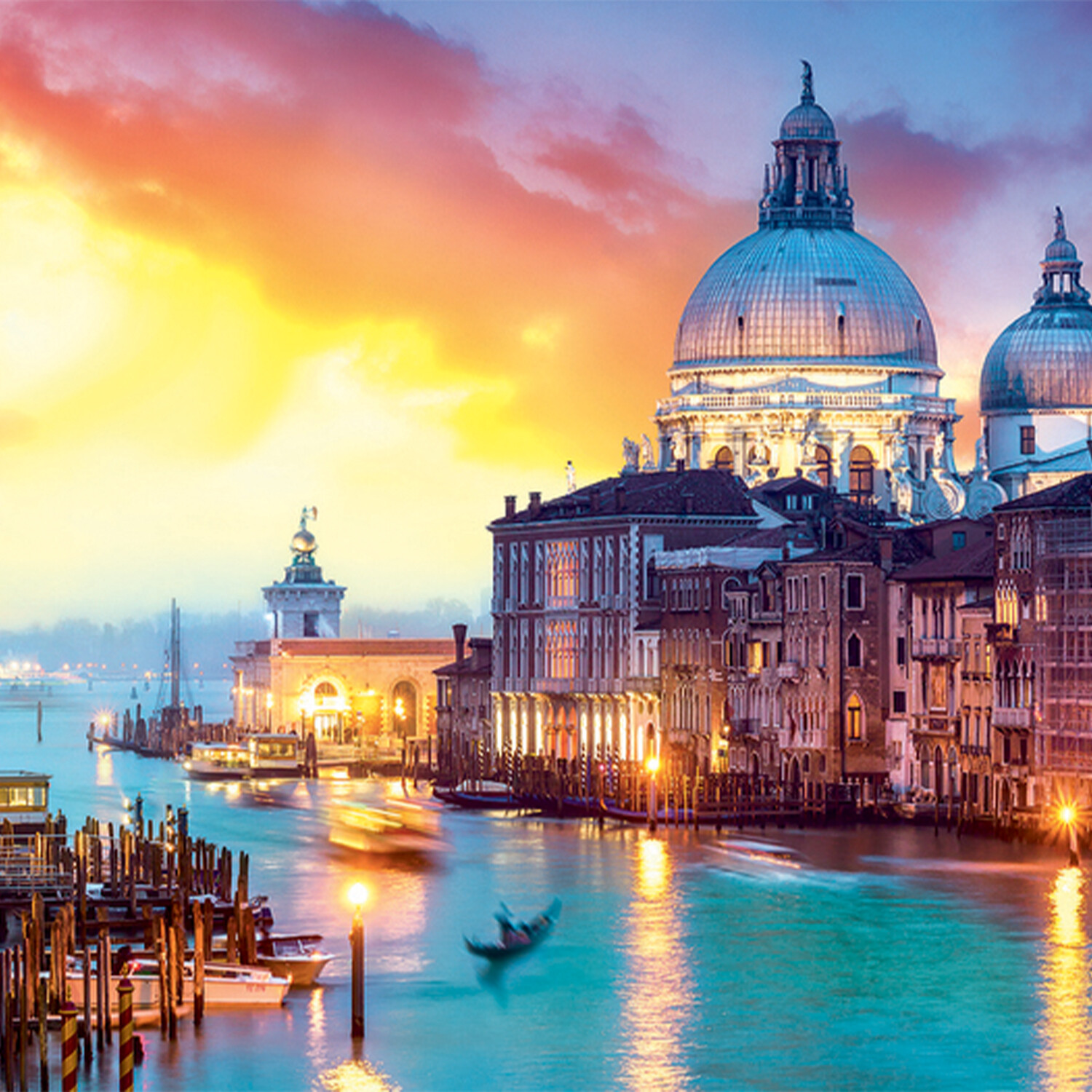 1000 Piece Canal Grande Wenecja Panorama Puzzle - Multicolour Image 3