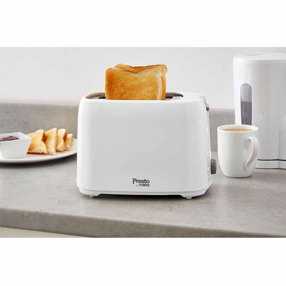 Tower Presto 2-Slice Toaster 750W White Image 8