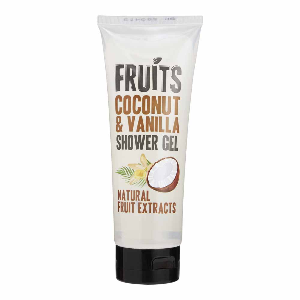 Fruits Shower Gel Coconut & Vanilla 250ml Image 1