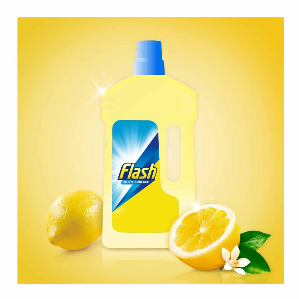 Flash Multi-Surface & Floor Liquid Cleaner Lemon 1L Image 4