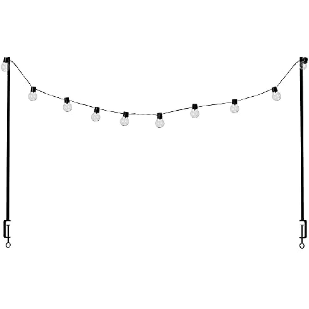 Fallen Fruits Black Table Clamp with Solar Lights Image