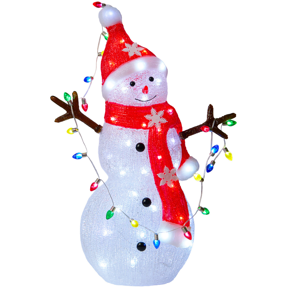 Acrylic Christmas Snowman Decoration Image 3
