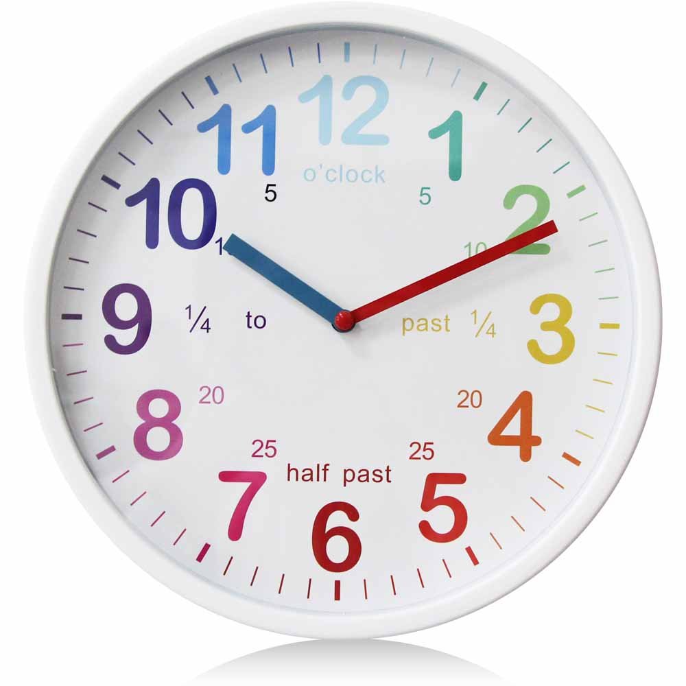 Wilko Tell The Time Kids Wall Clock Image 2