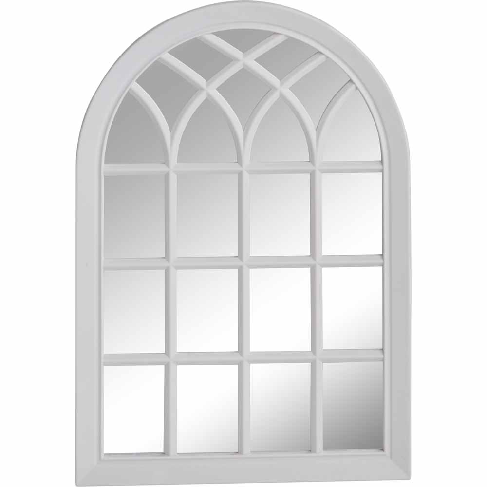 Wilko White Arched Mirror Wilko