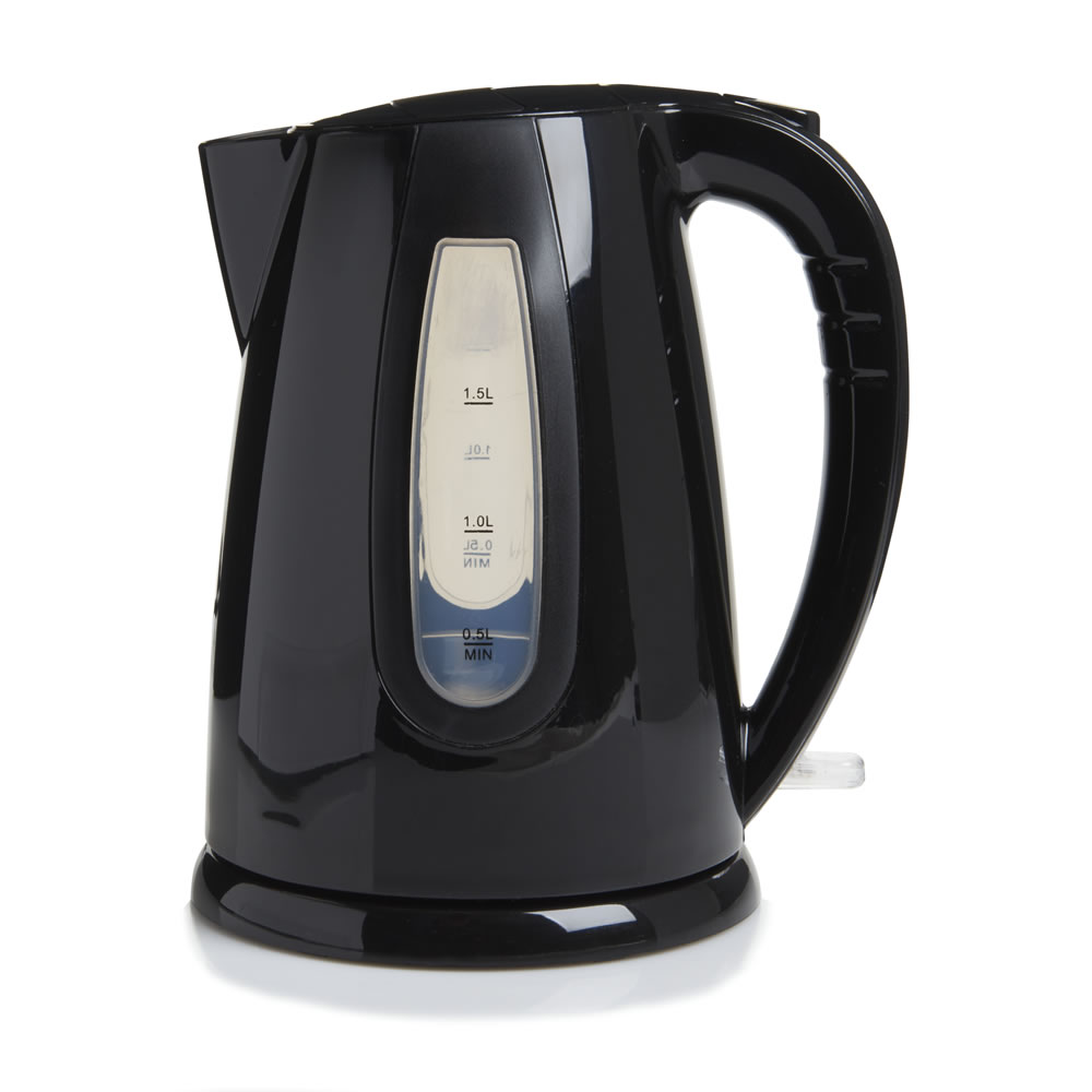 Wilko Colour Play Black 1.7L Kettle Wilko
