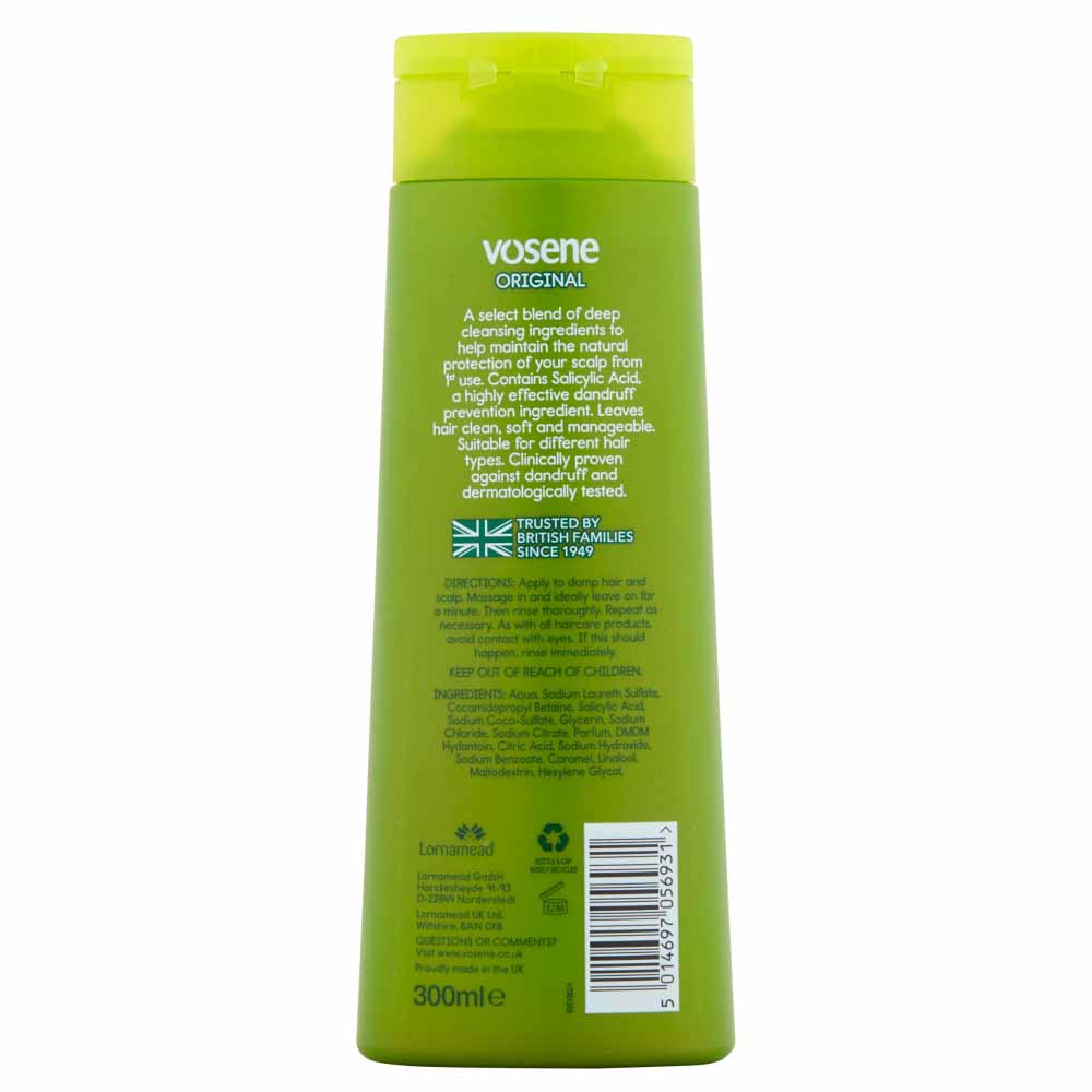 Vosene Original Shampoo 300ml Image 2