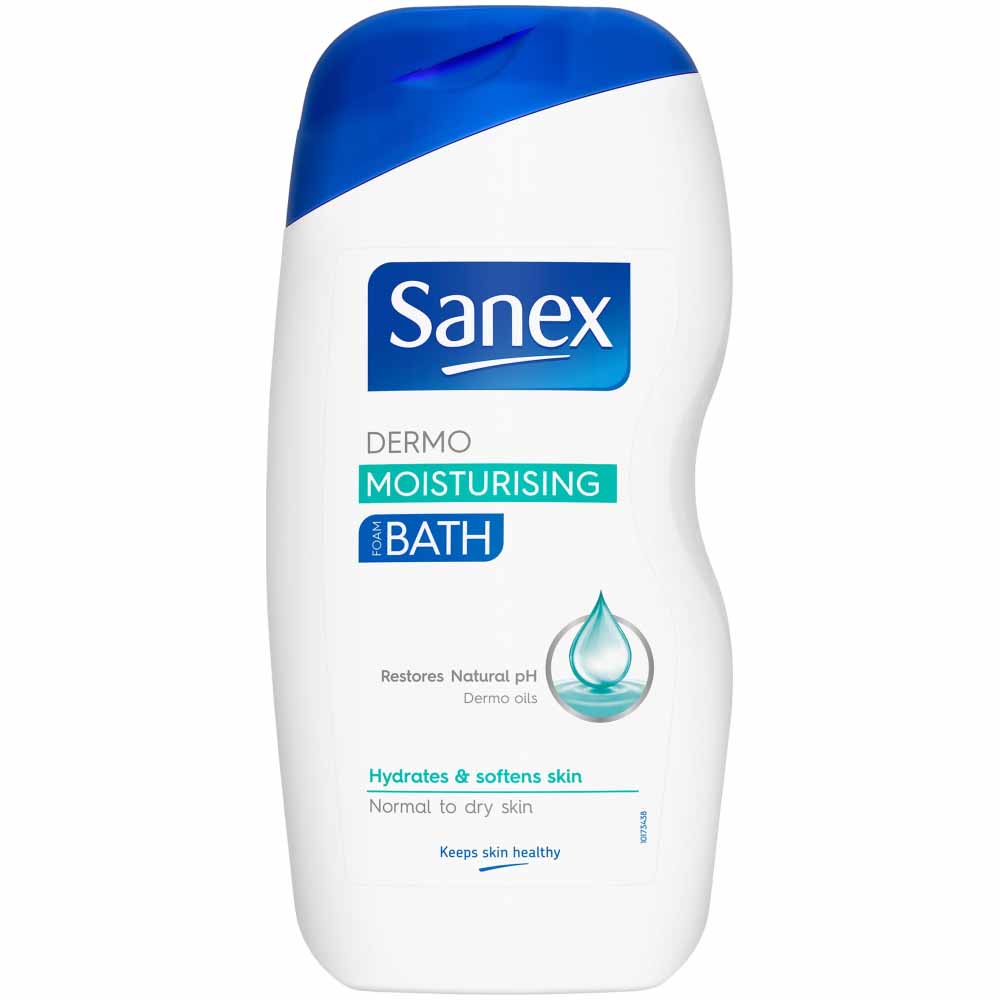 Sanex Dermo Moisturising Bath Foam 500ml Wilko