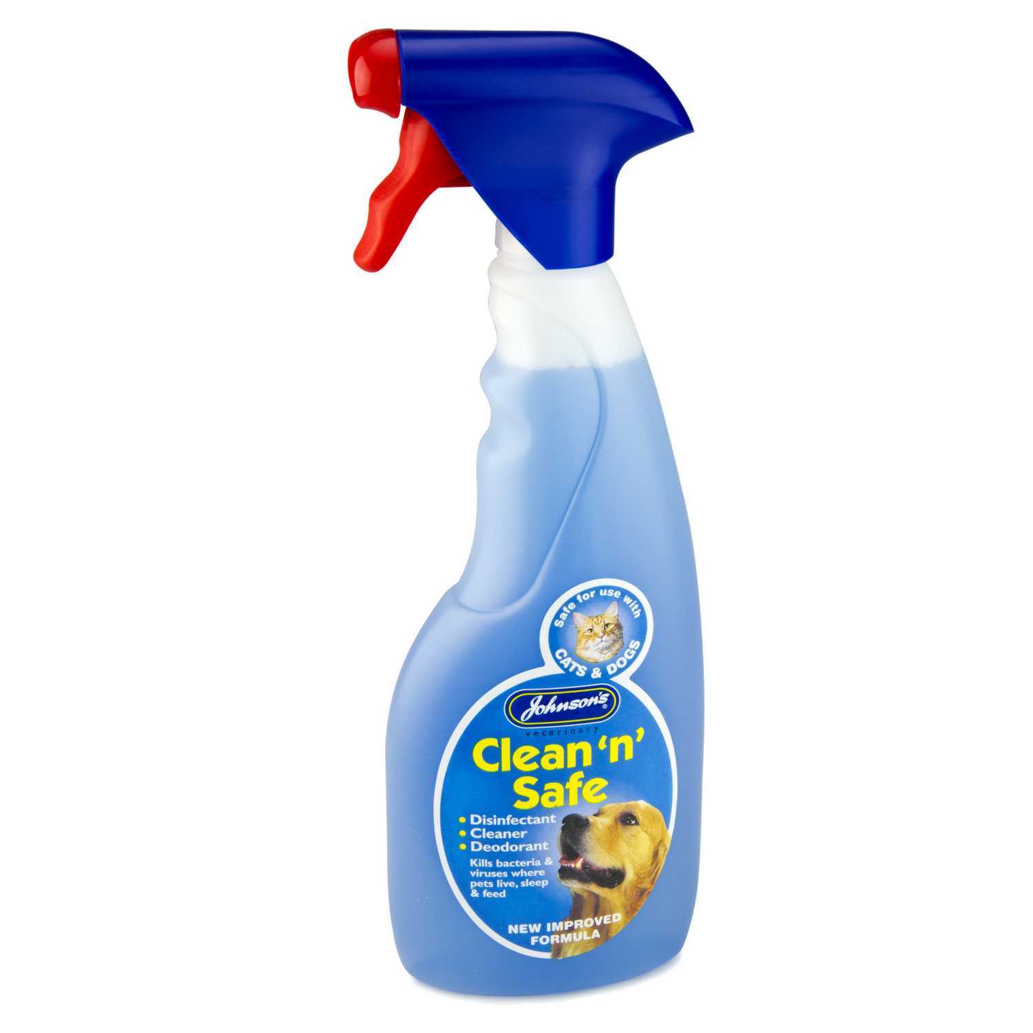 Johnson's Clean 'n' Safe Spray for Cats and Dogs 500ml Image