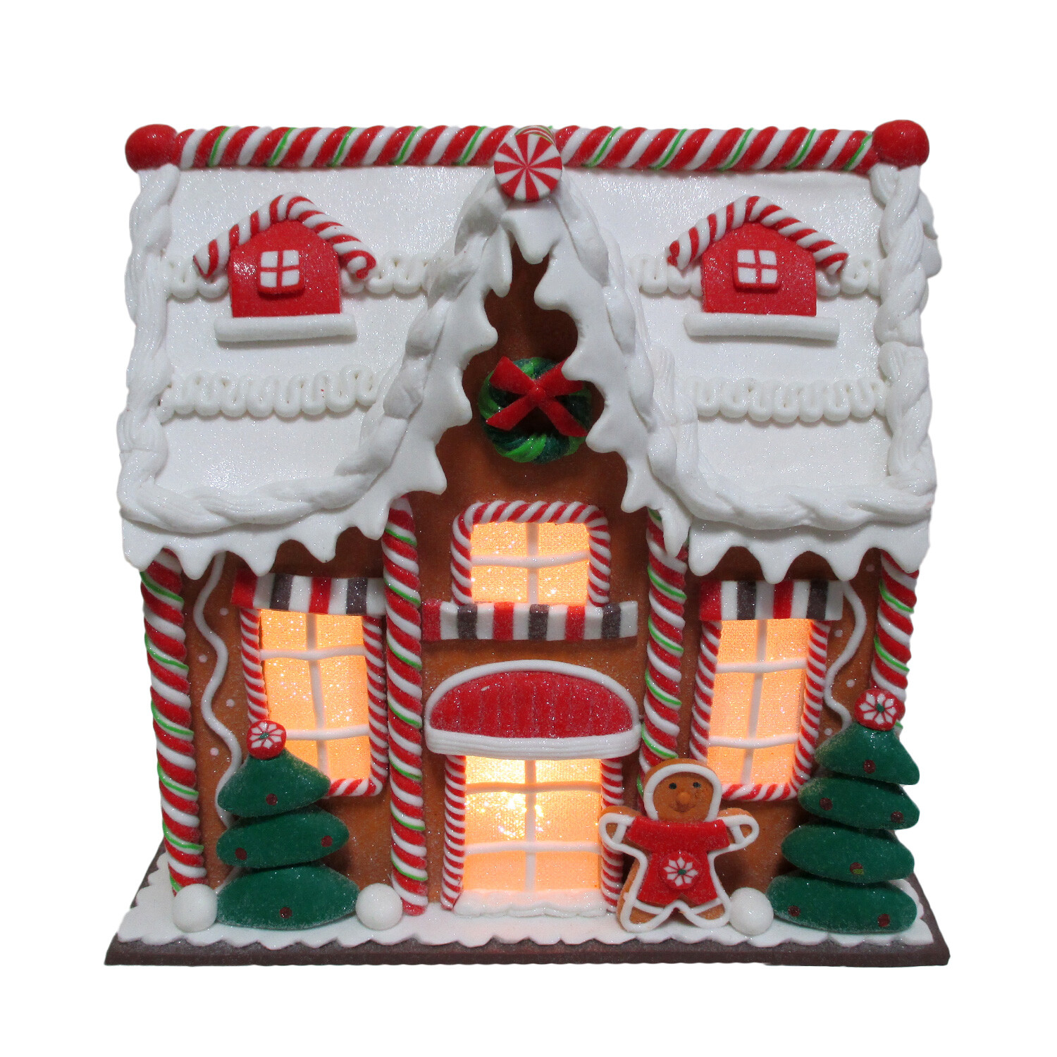 LED Festive Gingerbread House Image