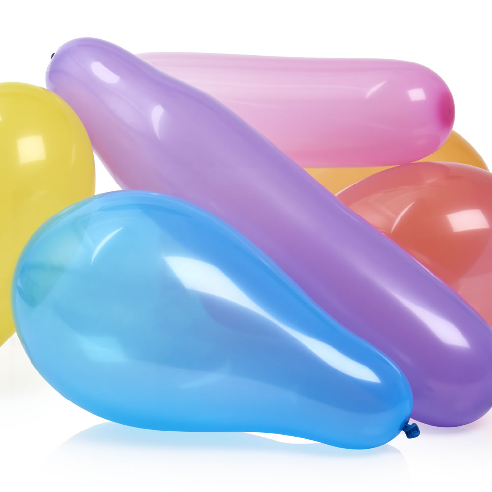Wilko Balloons Assorted Colours 25 Pack Image