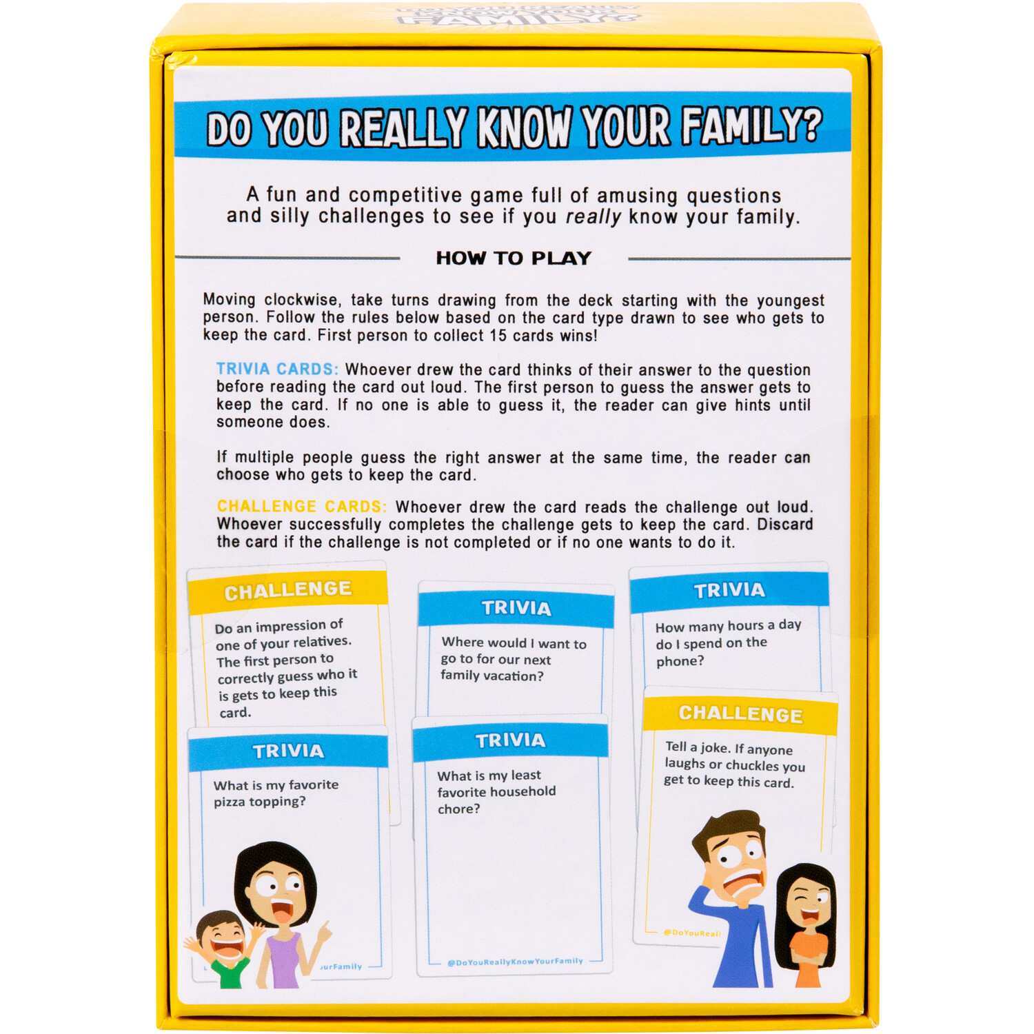 Do You Really Know Your Family Card Game Yellow Image 7