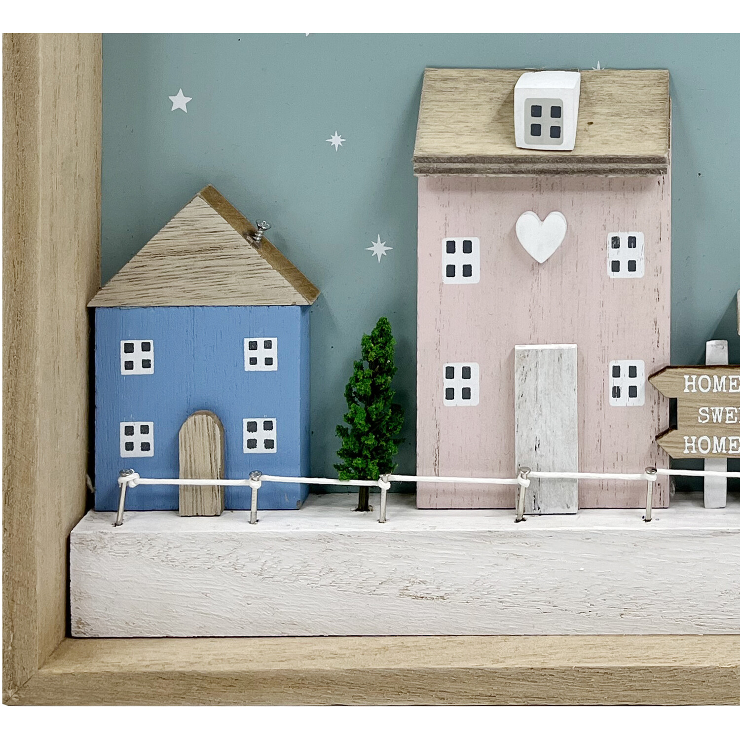 Pastel Family House 3D Plaque - Green Image 3