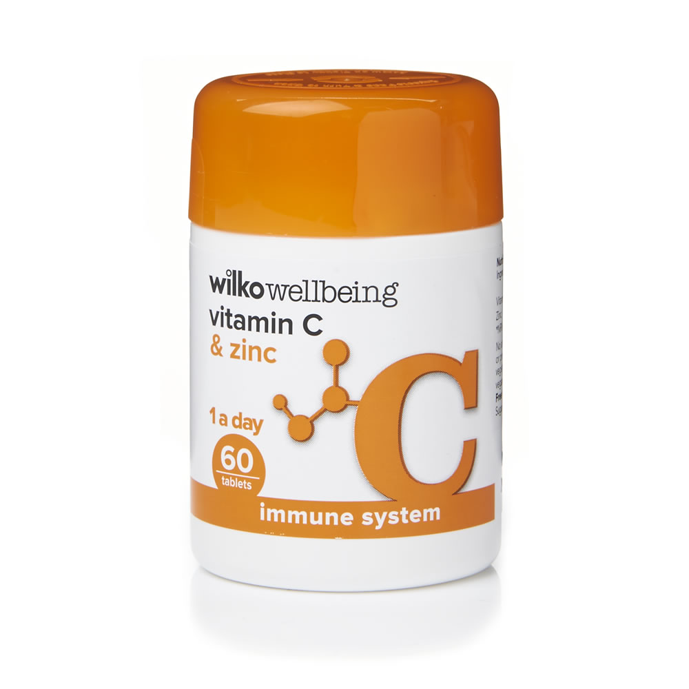 Wilko Vitamin C and Zinc Tablets 60 pack Image
