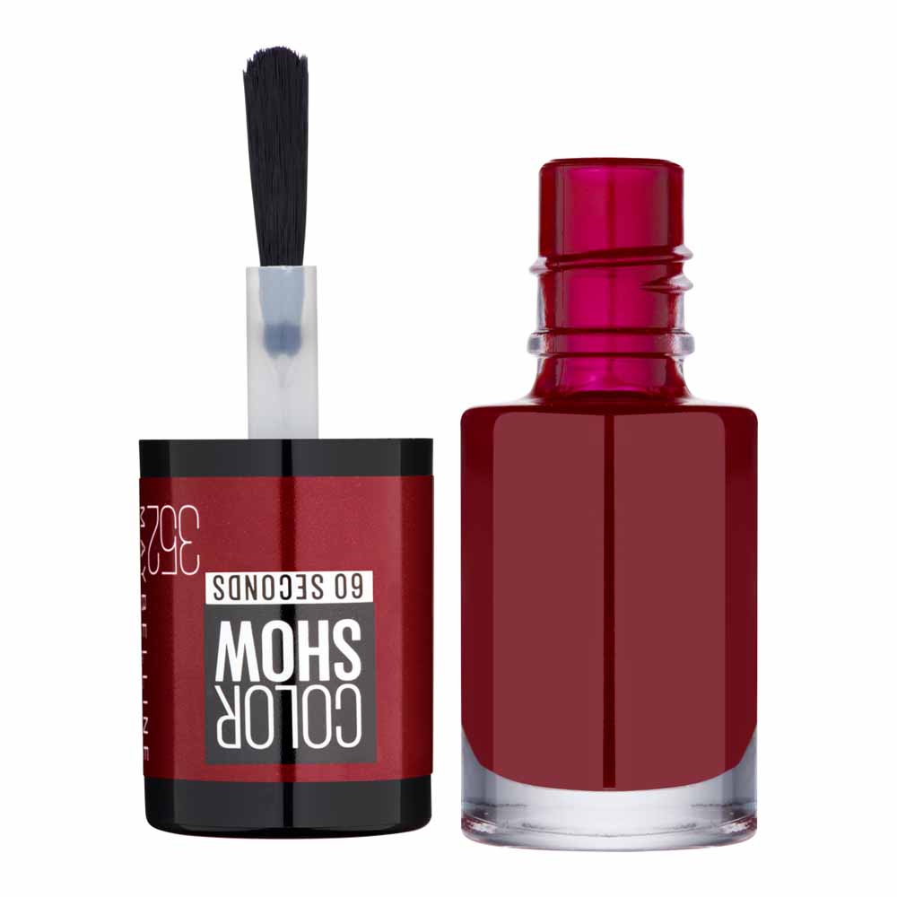 Maybelline Color Show Nail Polish Downtown Red 352  7ml Image 2