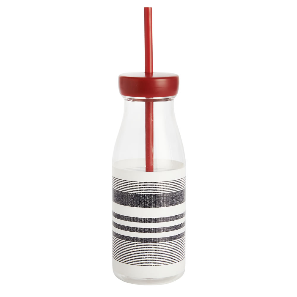 Wilko Fusion Acrylic Bottle with Straw Image 1