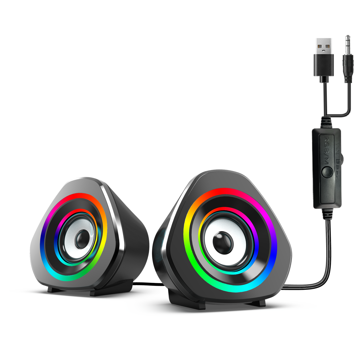 Sensei Dual Gaming SpeakersBlack Image 1