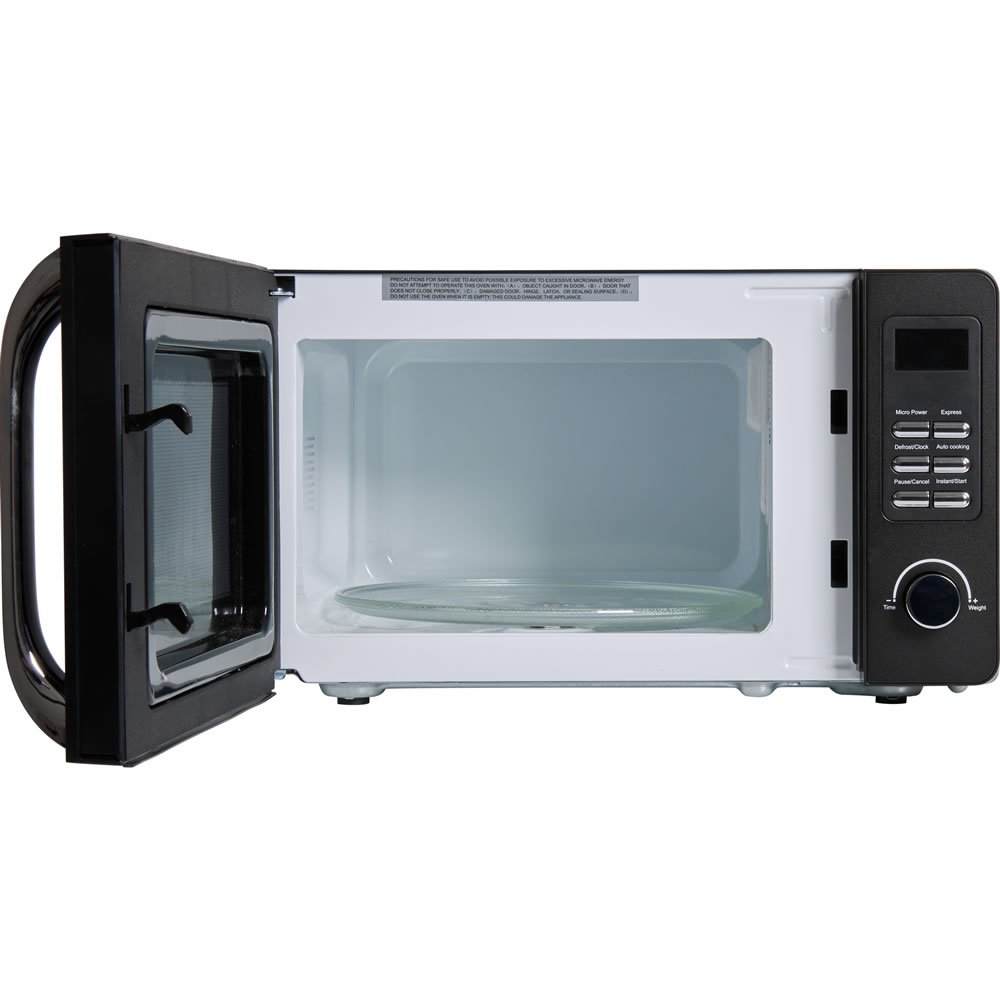 Wilko Matt Black 20L Microwave Wilko