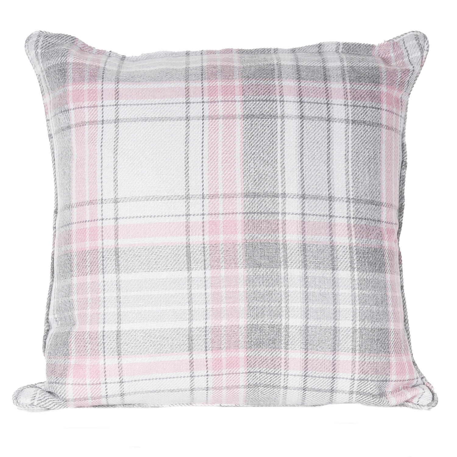 Divante Hatfield Grey Check Cushion Image 2