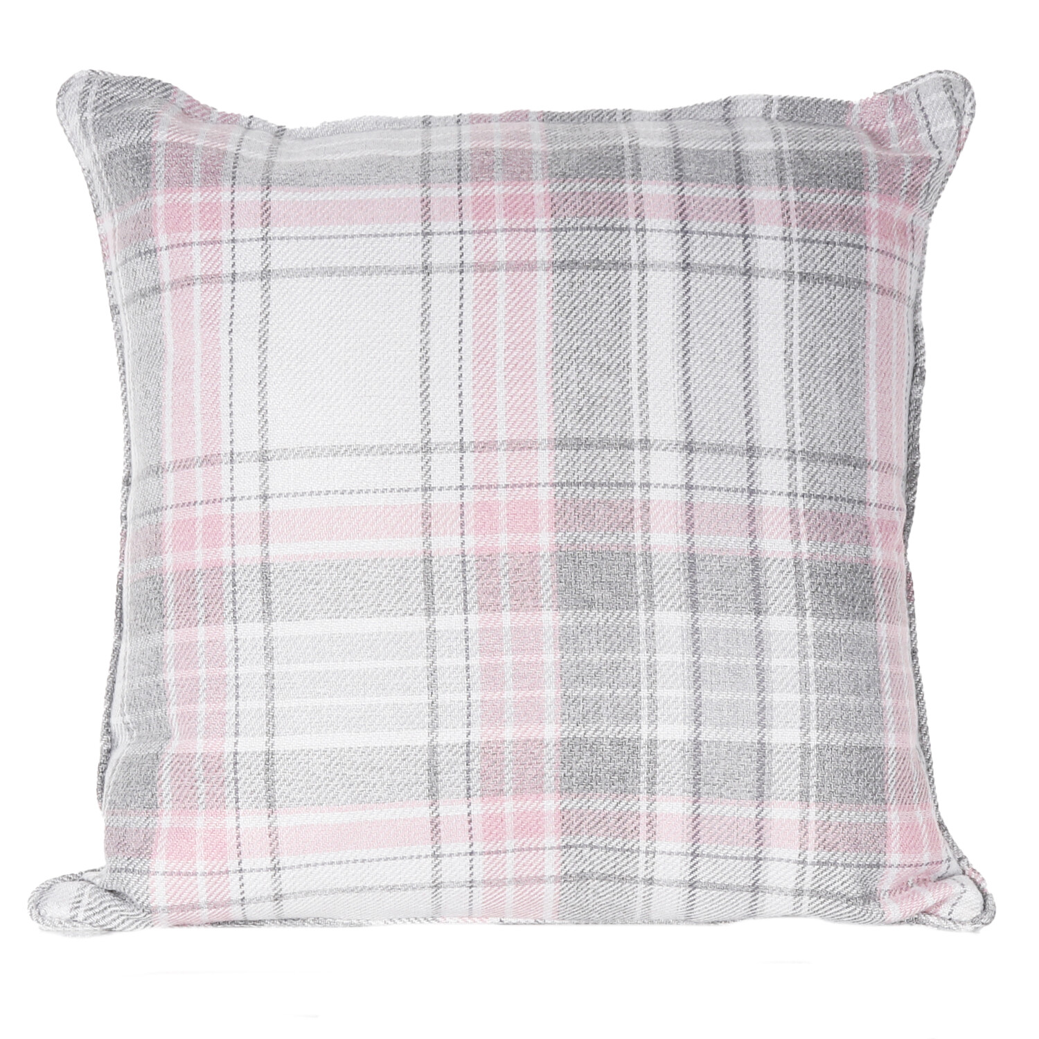 Divante Hatfield Blush Check Cushion Image