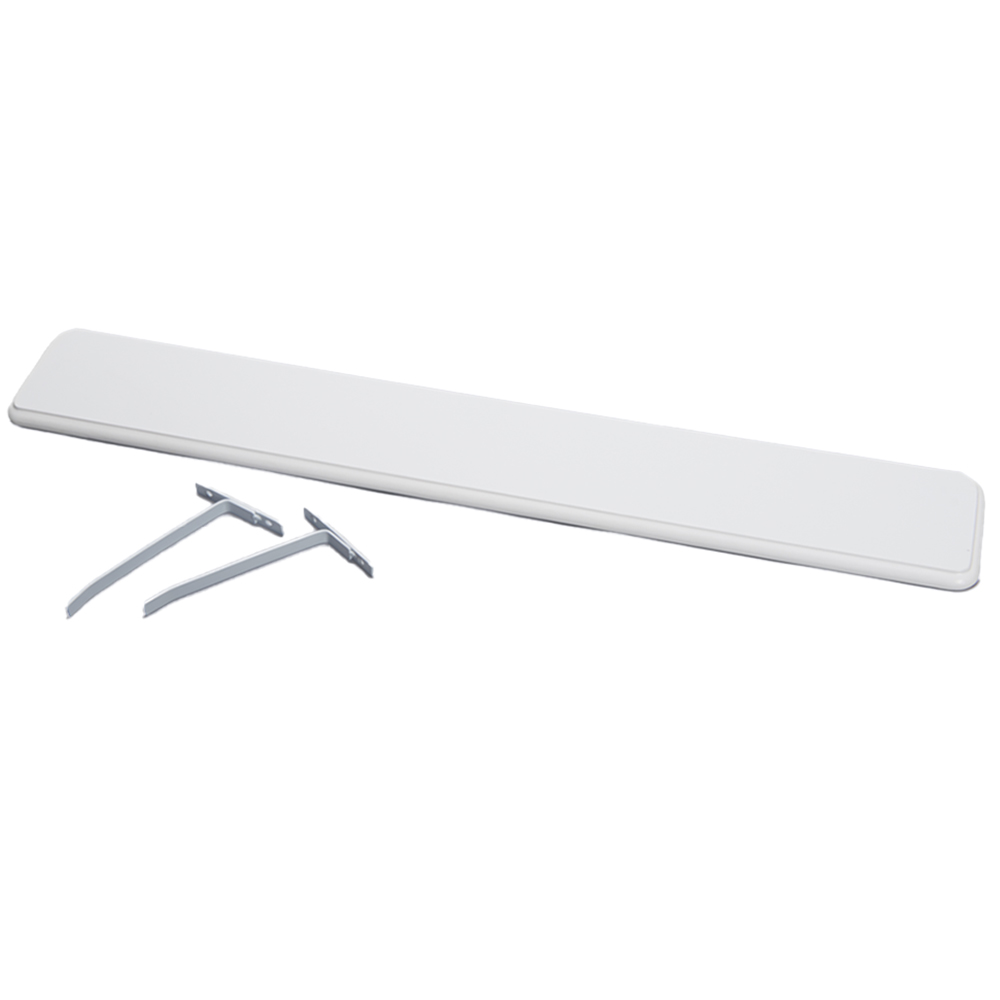 Greenhurst White Satin Easy Fit Radiator Shelf 61cm Image 3