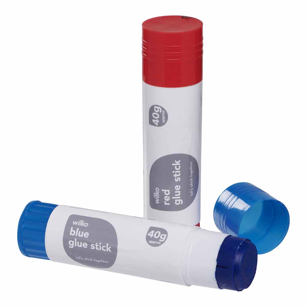 Wilko Glue Stick Assorted Colours Wilko