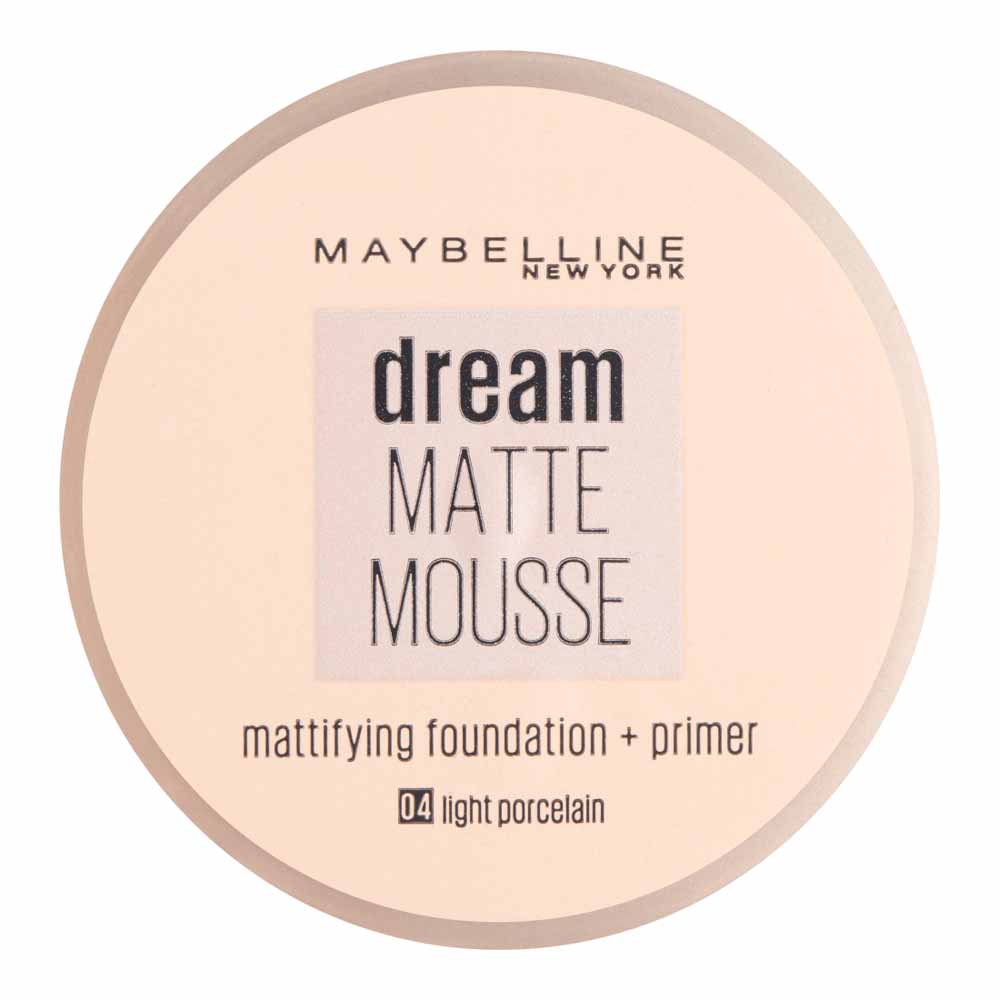 Maybelline Dream Matte Mousse Foundation with SPF15 Light Porcelain 04 Image 1
