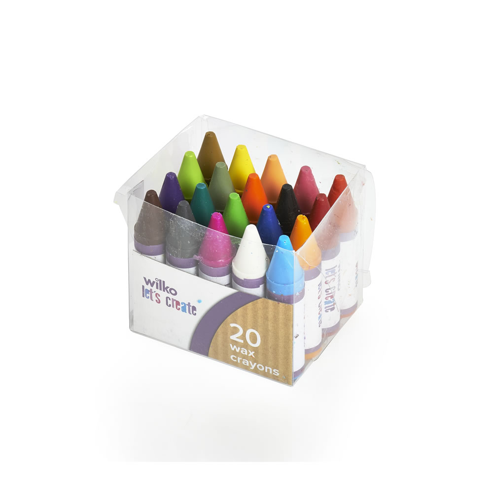 Wilko Chubby Wax Crayons 20 pack Image