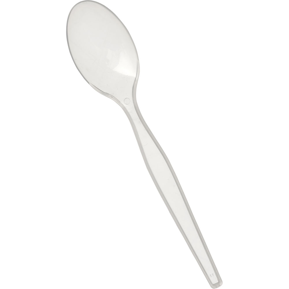 Wilko 30 Pack Plastic Clear Dessert Spoons   Image 4