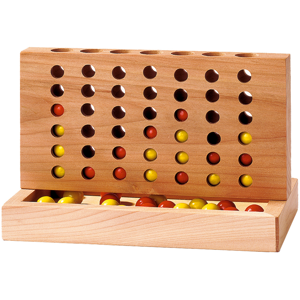 Goki Wooden Four in A Row Table Game Image