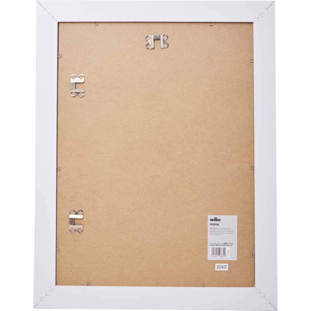 Wilko Natural White Mirror 12x16 Wilko