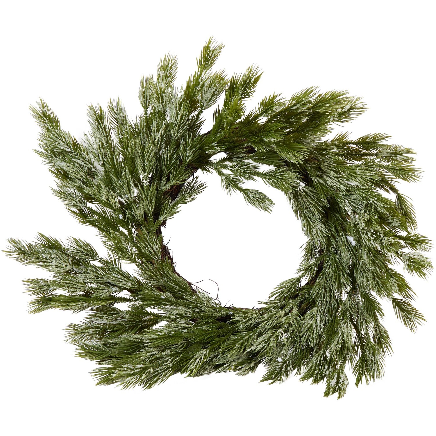 Iced Pine Wreath - Green Image 1