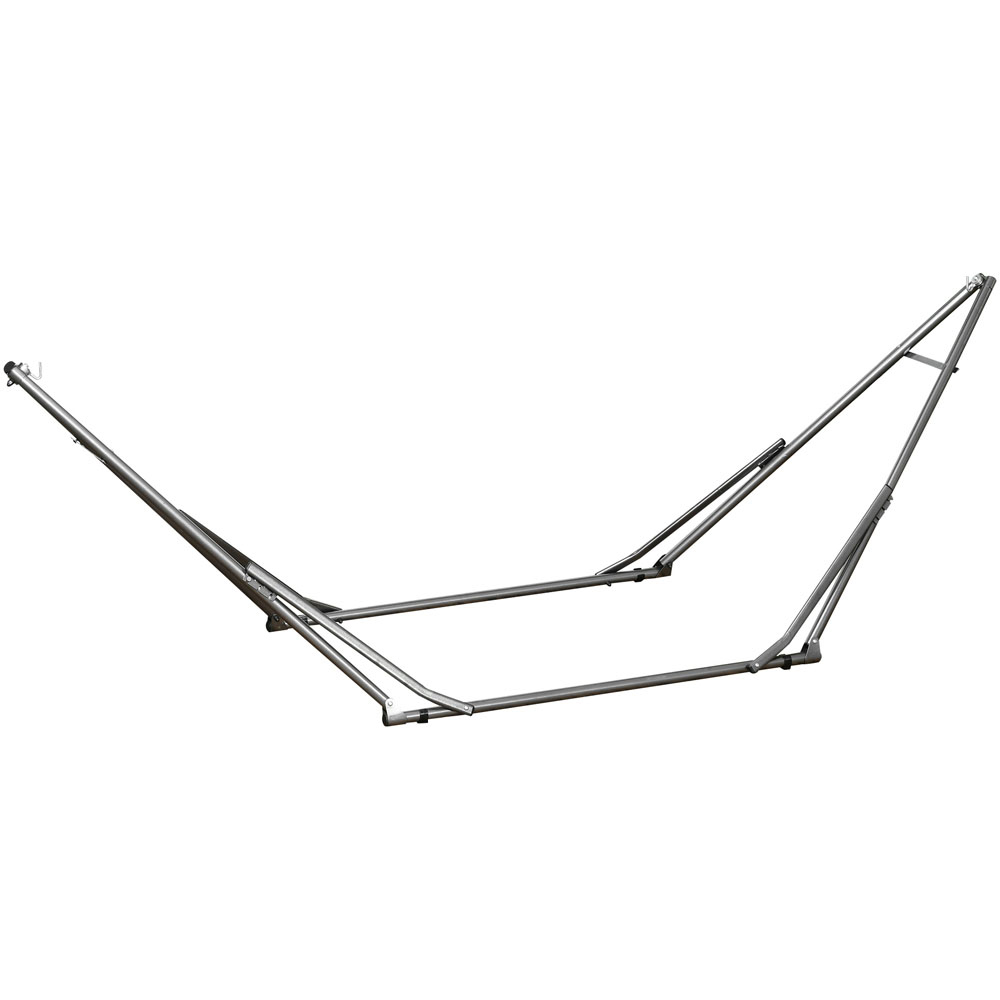 Outsunny Foldable Hammock Stand Black Image 2