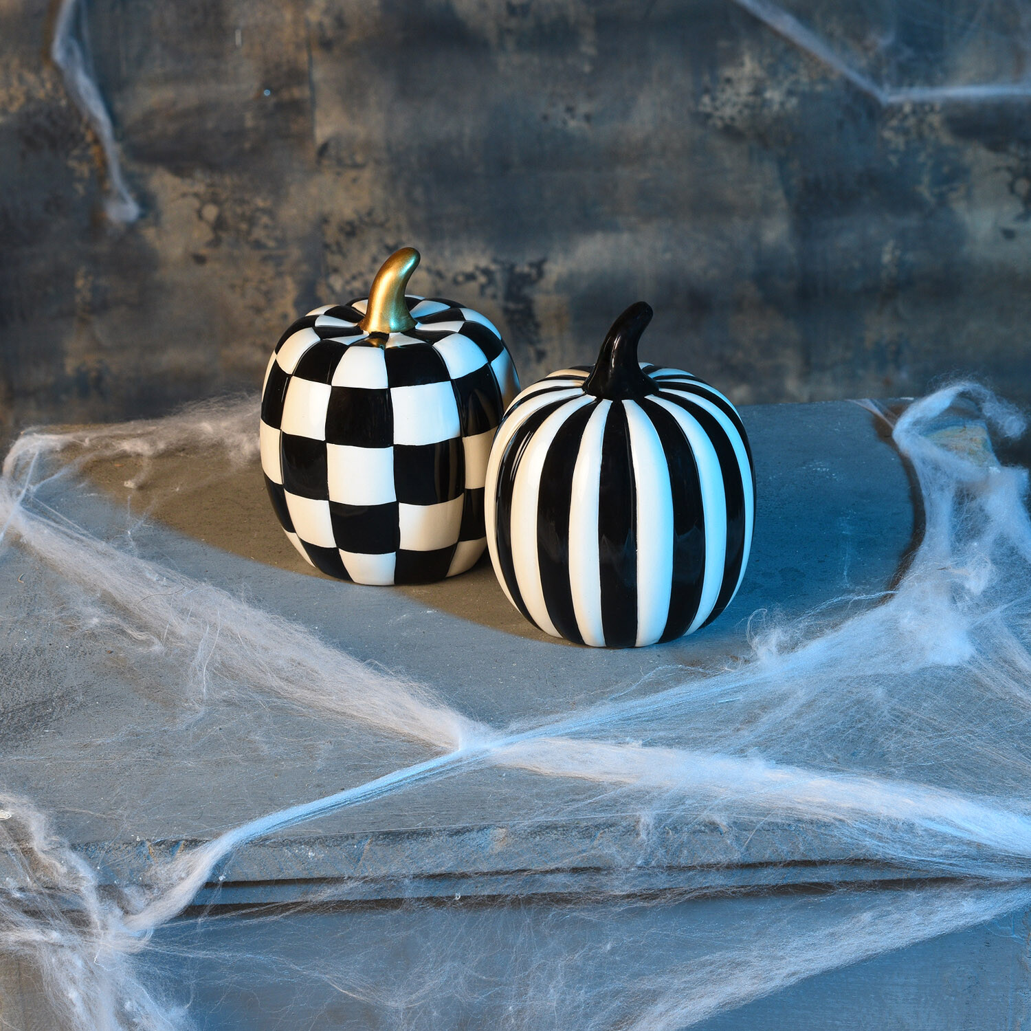 Black and White Pumpkin Black and White Image 2