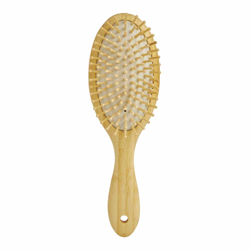 Bamboo Oval Cushion Bamboo Hair Brush | Wilko