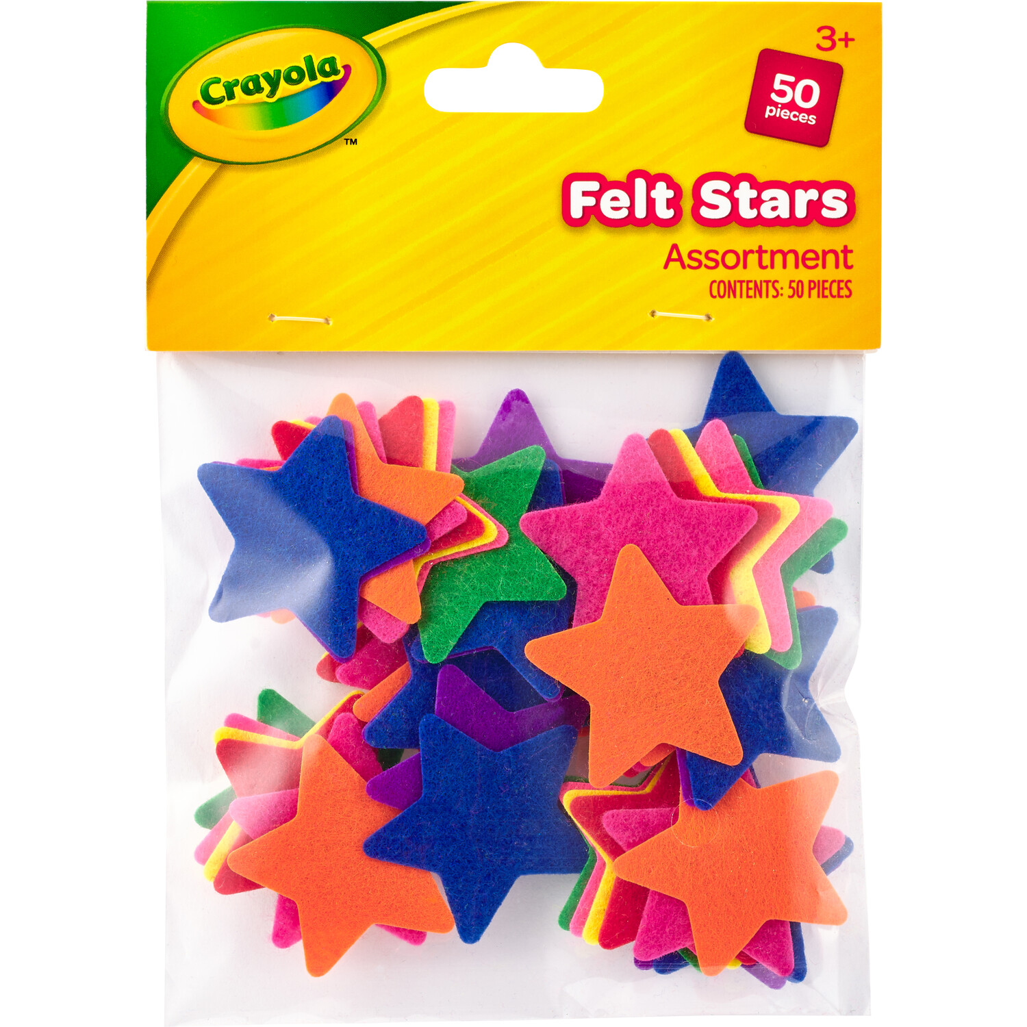 Pack of 50 Crayola Felt Stars Image