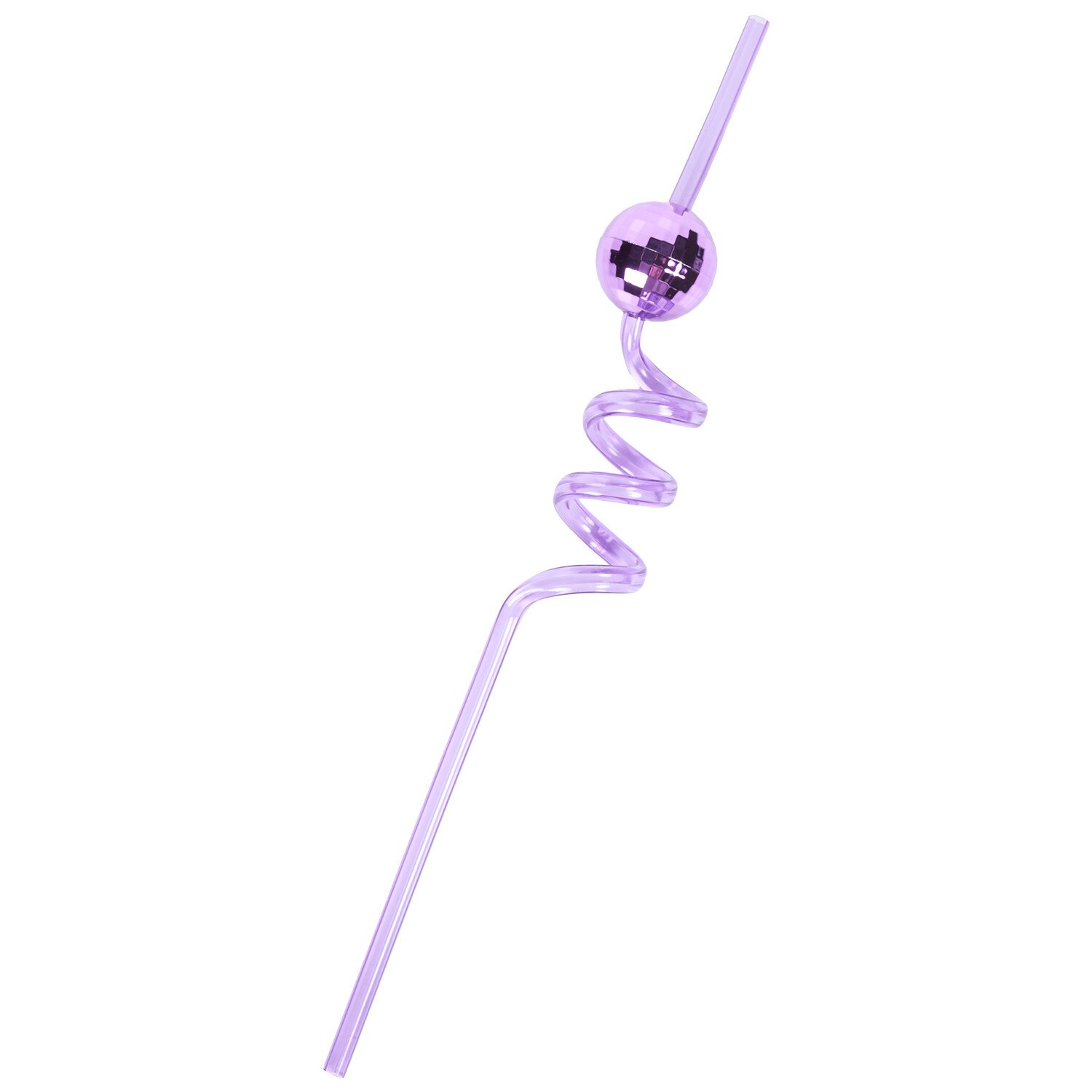 Pack of 4 MY Disco Ball Shaped Straws - Multicolour Image 5