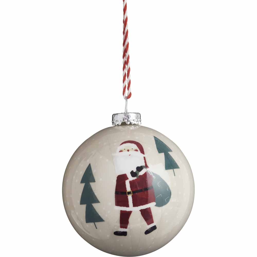 Wilko 3 Pack Alpine Home Mixed Tree Baubles Image 3