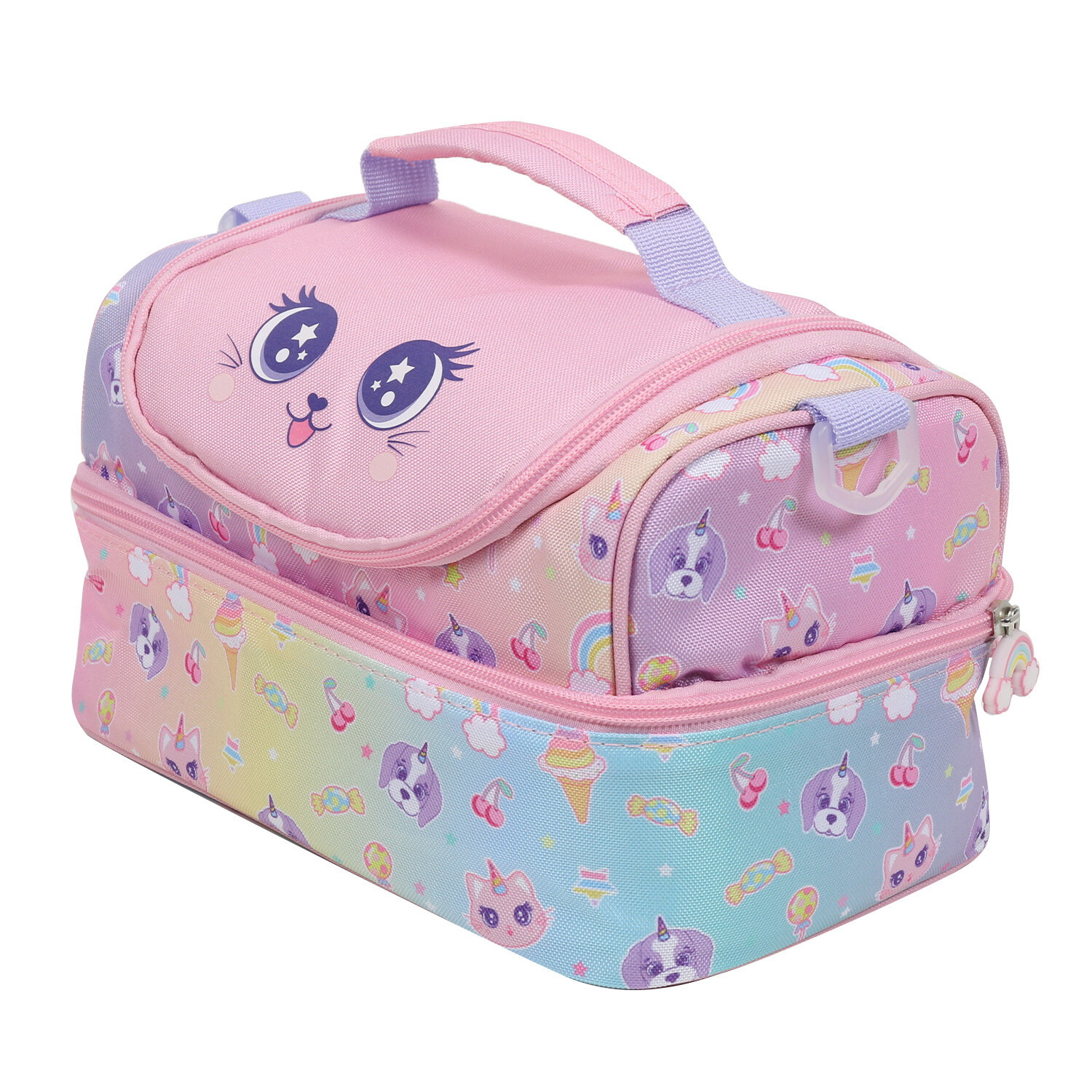 i-doodle Pet Pals Lunch Bag - Pink Image 2