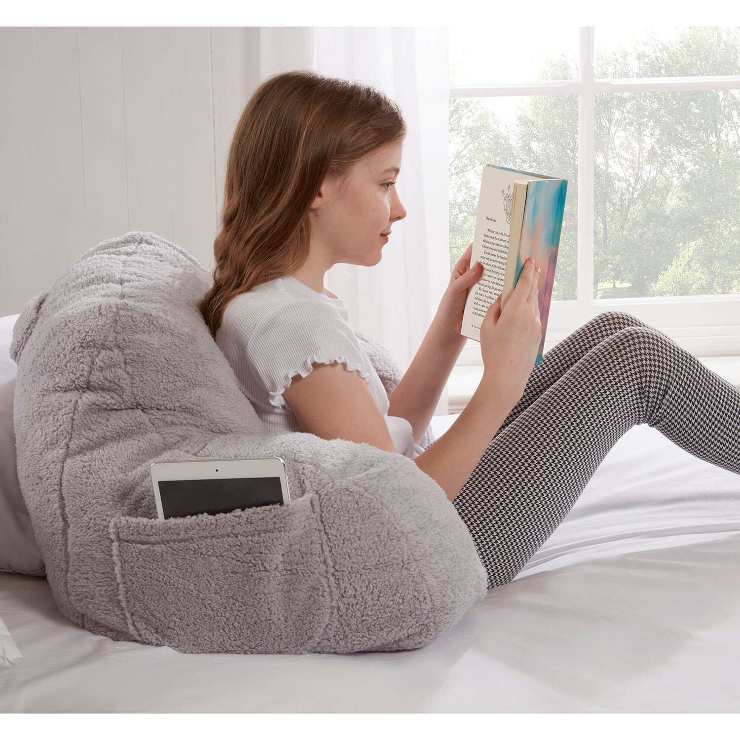 Teddy Cuddle Chair Silver Image